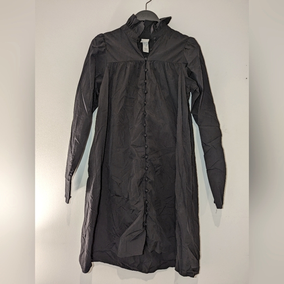 H&M - Black taffeta dress - Picture 1 of 2